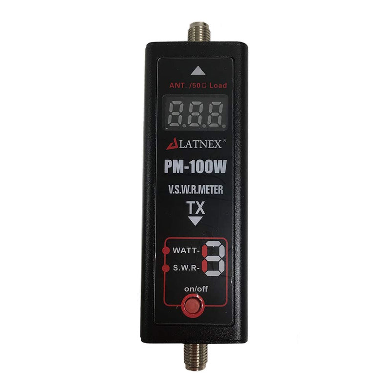 Power SWR Meter Digital VHF UHF Power SWR Meter - HF RF Meter HAM Two-Way Radio (PM-100W) PM-100W
