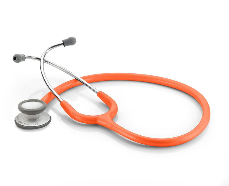 [Australia - AusPower] - ADC Adscope Lite Model 619 Ultra Lightweight Clinician Stethoscope with Tunable AFD Technology, Orange 