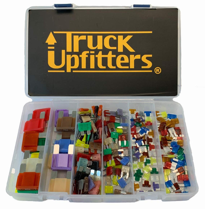 [Australia - AusPower] - Truck Upfitters 250 pc Assorted Automotive Blade Fuse Kit for Cars, Trucks, RVs, Trailers, and SUVs. Compatible with 6 Most Common Blade Fuses, incl Maxi, Medium, Mini, Lo-Pro Mini, Micro2 & Micro3 