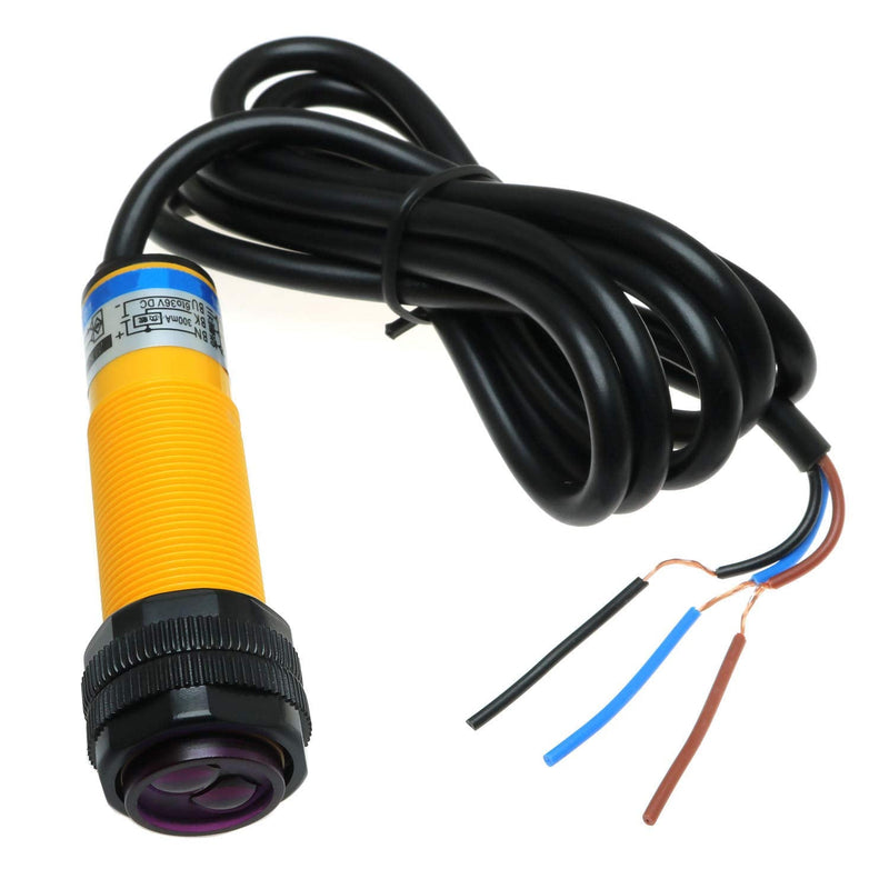 [Australia - AusPower] - E-outstanding DC 6-36V 3 Wire NPN NO IR Photoelectric Sensor Switch 30cm Adjustable E3F-DS30C4 