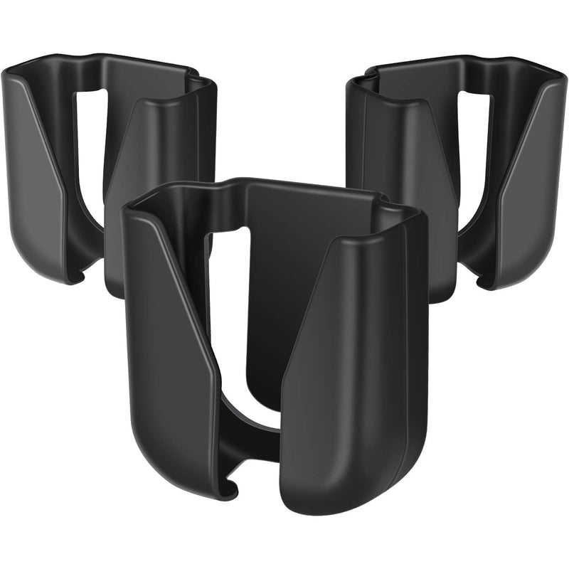 [Australia - AusPower] - BBTO 3 Pcs Stethoscope Holder Clip Plastic Nursing Waist Belt Lightweight Portable Stethoscope Holster Hip Holder for Physician Doctor Nurse No More Neck Carrying Loss Misplacement(Black) Black 