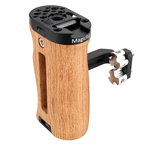 Wooden Side Handle for A7RIII A7III BMPCC 4K 6K Pro Camera Cage Side Thread Handle