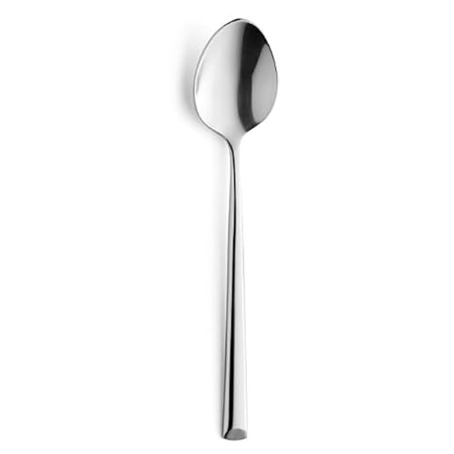 Set of 12 coffee spoons, 18/10 stainless steel, 140 mm long. METROPOLE
