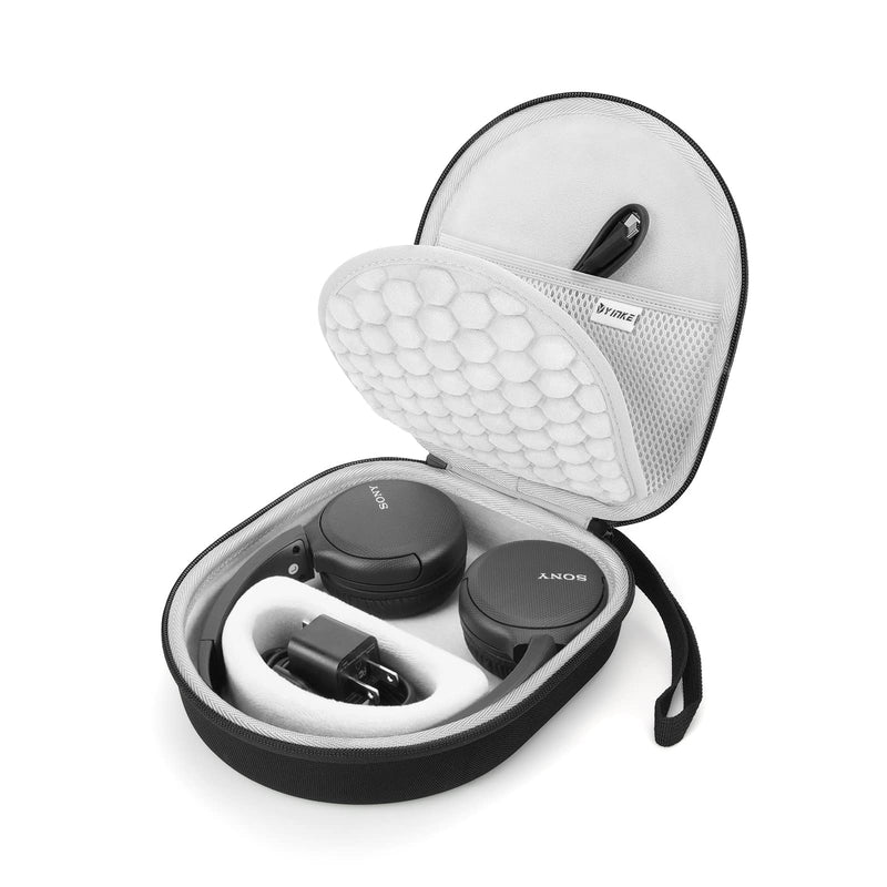 [Australia - AusPower] - Yinke Hard Case for Sony WH-CH510/JBL Tune 510BT Headphone, Travel Protective Cover Storage Bag（Grey） Grey 