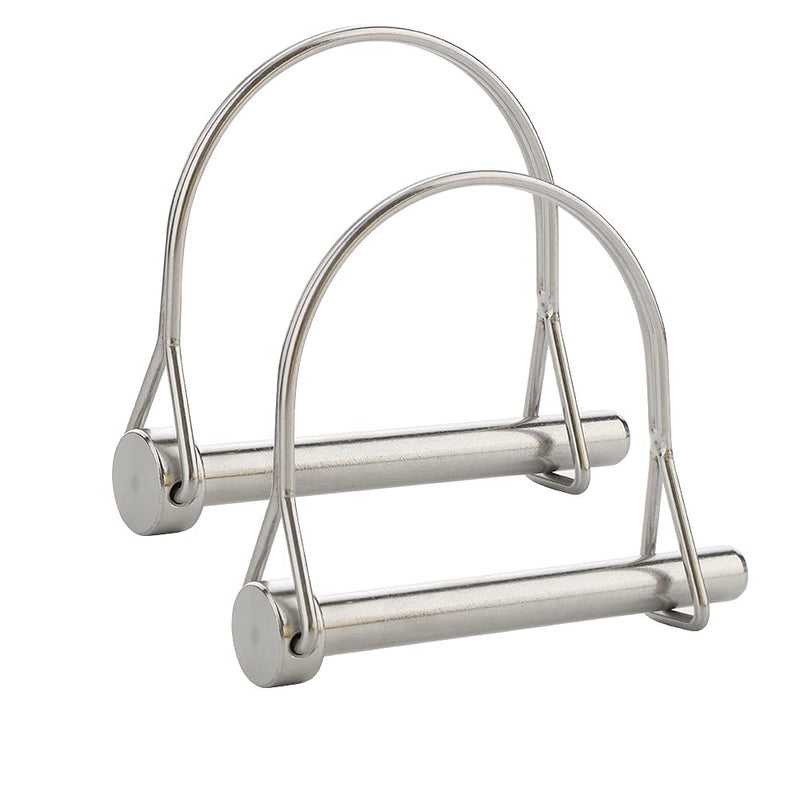 [Australia - AusPower] - 2 Pack Safety Coupler Pin 5/16" x 2-3/4"(8mm x 70mm), Full Marine grade 316 stainless steel Heavy duty Shaft Locking Pin 