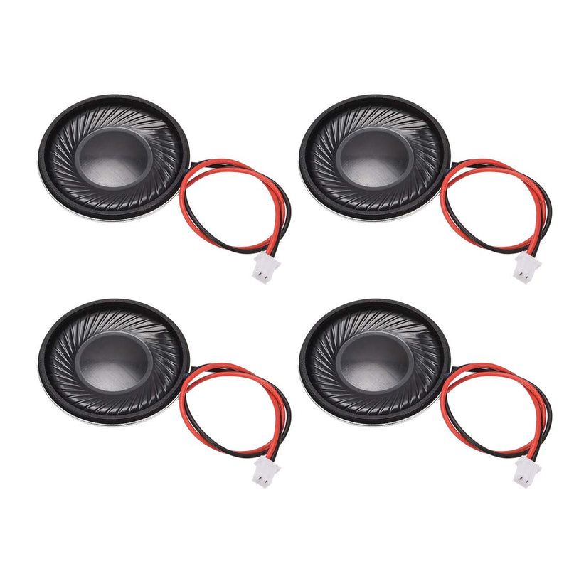 [Australia - AusPower] - uxcell 1W 8 Ohm DIY Magnetic Speaker 28mm Round Shape Replacement Loudspeaker with PH2.0/1.25mm-2P Terminal Line for Electronic 4pcs 