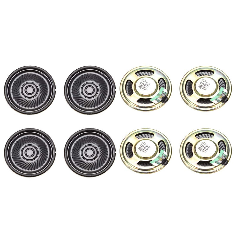 [Australia - AusPower] - uxcell 0.5 W 32 Ohm DIY Magnetic Speaker 40mm Round-Shape Replacement Loudspeaker for DVD/EVD 8pcs 