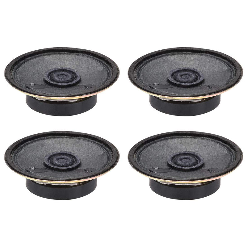 [Australia - AusPower] - uxcell 0.5W 8 Ohm DIY Magnetic Speaker 50mm Dia Round Shape Replacement Loudspeaker 4pcs 