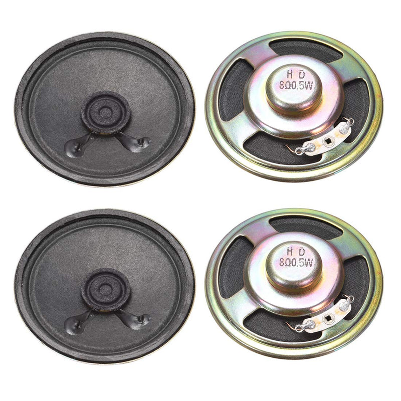 [Australia - AusPower] - uxcell 0.5W 8 Ohm DIY Magnetic Speaker 57mm Round Shape Replacement Loudspeaker for 4pcs 