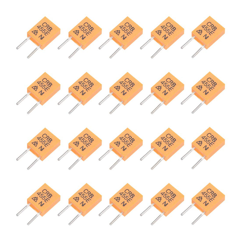 [Australia - AusPower] - uxcell Ceramic Resonator Crystal Oscillator 455KHz 2 Pins DIP, Orange 20 Pieces 