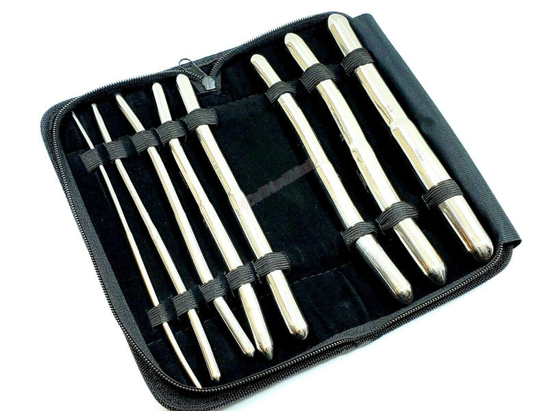 [Australia - AusPower] - Premium German Set of 8 Hegar Dilator Sounds Set 7.5" Double Ended Instrument (Double Ended) 