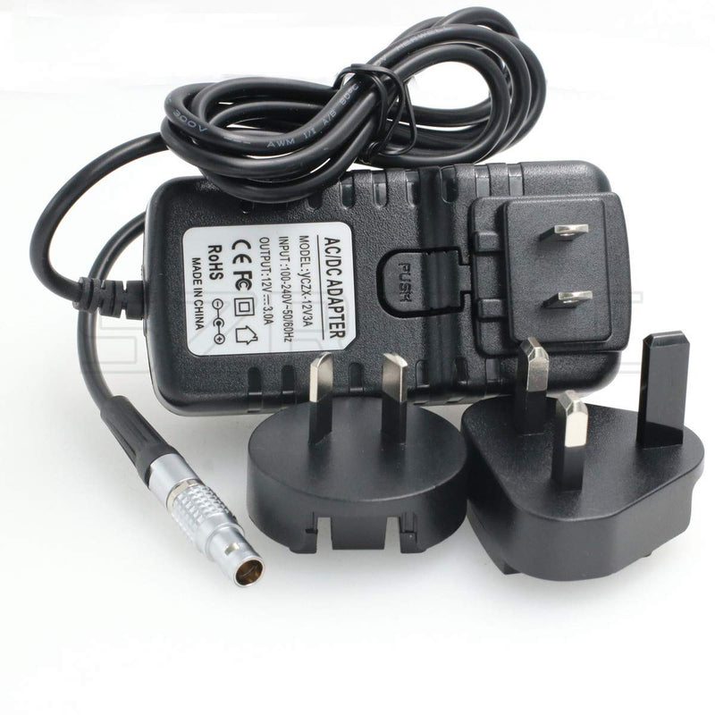 [Australia - AusPower] - SZRMCC Straight 0B 2 Pin Male AC DC Power Adapter with US UK EU AU Plugs for Teradek Bolt SmallHD 503 703 Hollyland Cosmo 600 (Straight 2 Pin) Straight 2 Pin 