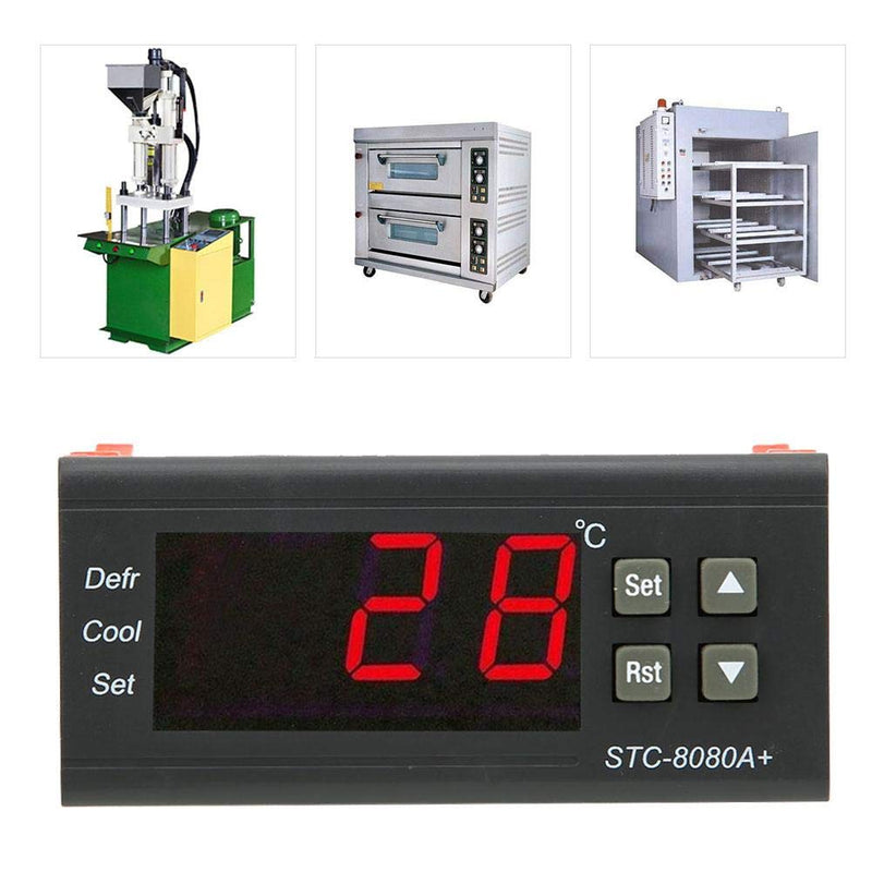 [Australia - AusPower] - Temperature Controller, STC-8080A+ Digital Thermostat Refrigerating Defrosting Alarming Temperature Controller 