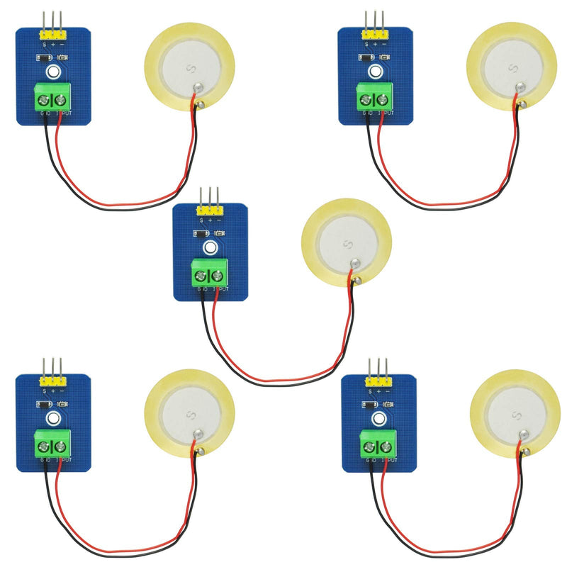 [Australia - AusPower] - Gikfun Analog Ceramic Piezo Vibration Sensor Module for Arduino DIY Kit (Case Pack of 5pcs) EK1952 
