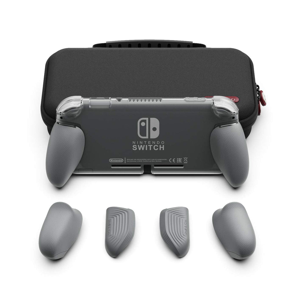 [Australia - AusPower] - Skull & Co. GripCase Lite Bundle for Nintendo Switch Lite GripCase Lite + MaxCarry Case Lite Bundle Bundle-Gray 