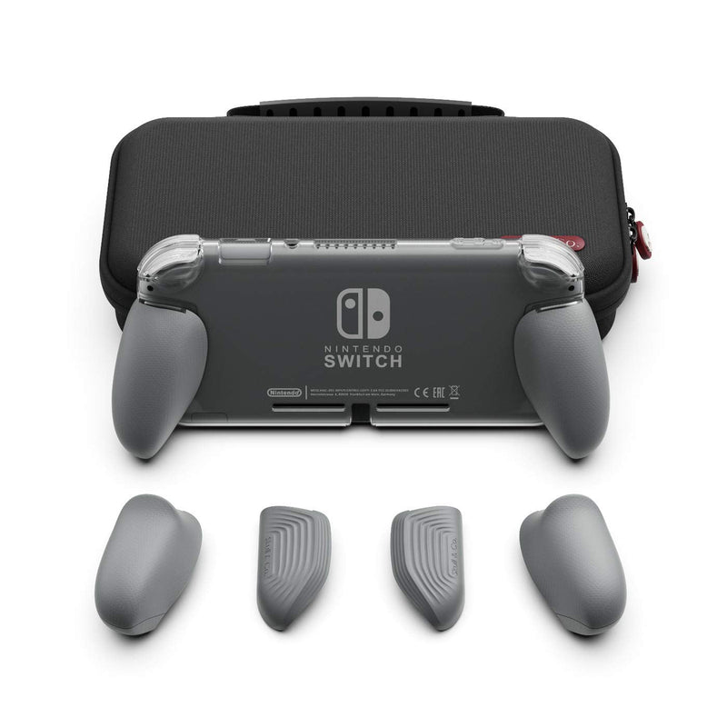 [Australia - AusPower] - Skull & Co. GripCase Lite Bundle for Nintendo Switch Lite GripCase Lite + MaxCarry Case Lite Bundle Bundle-Gray 