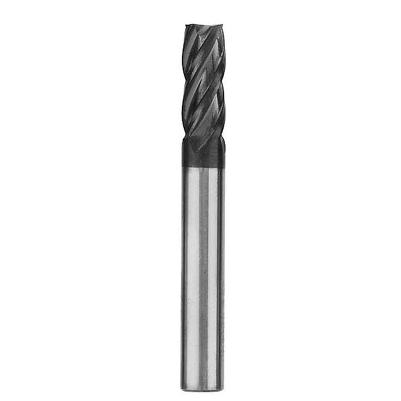 [Australia - AusPower] - 1/4" Carbide Square End Mill, HRC 45 Deg Single End 4 Flute AlTiN Coating Mill Bits 1 1/4 in 