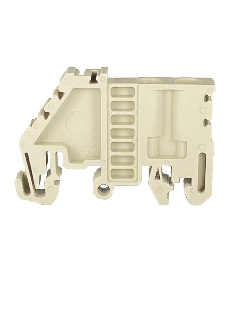 [Australia - AusPower] - Dinkle SS2 DIN Rail Terminal Block End Bracket 32mm 35 mm Rail, Pack of 25 