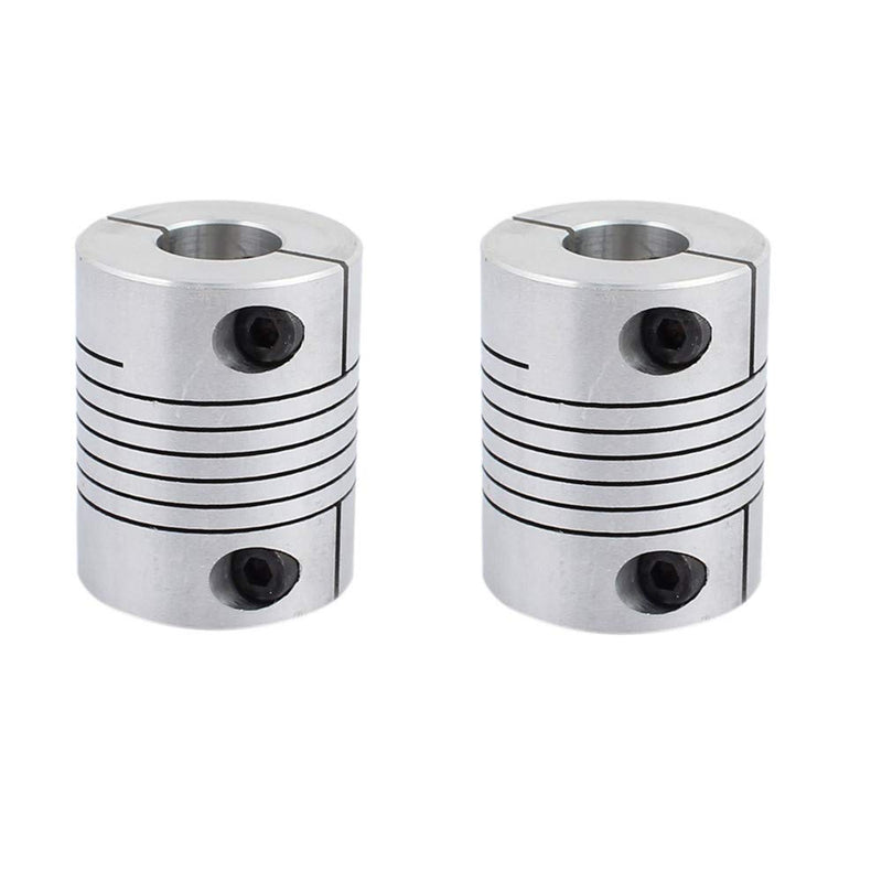 [Australia - AusPower] - 14mm to 14mm Shaft Coupling 40mm Length 32mm Diameter Stepper Motor Coupler Aluminum Alloy Joint Connector for 3D Printer CNC Machine DIY Encoder(Pack of 2? 