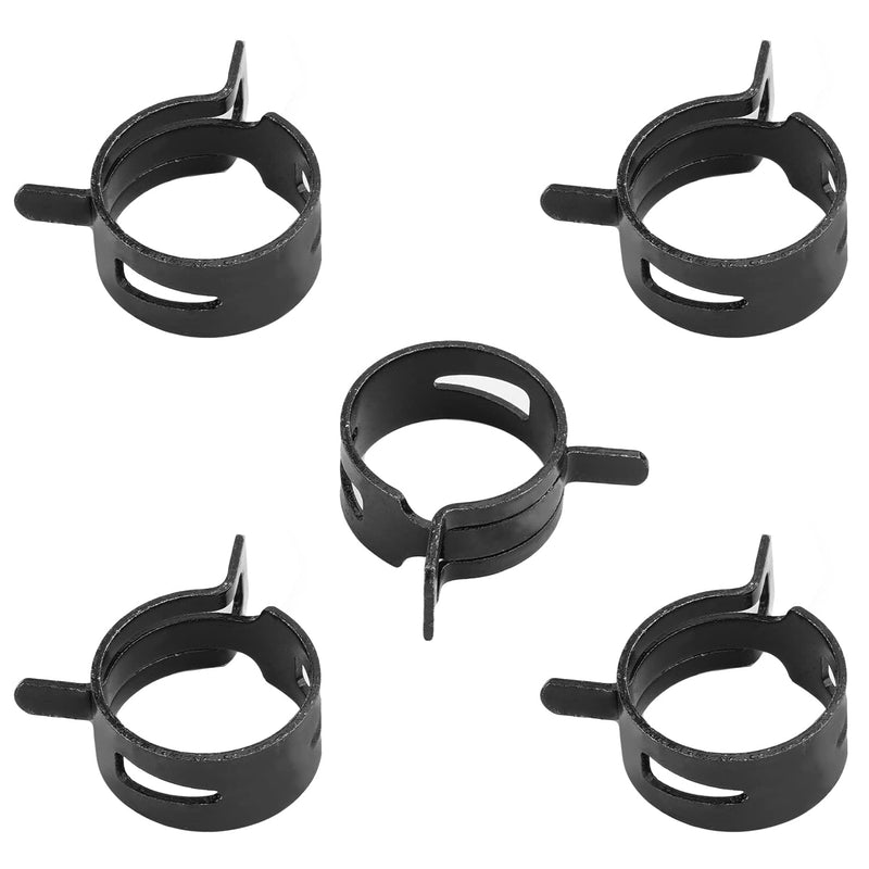 [Australia - AusPower] - MroMax 5Pcs 23mm ID Spring Band Hose Clamps, Fit 24.5-26.5mm OD Hose, Spring Hose Clip Fuel Line Silicone Vacuum Hose Pipe Clamp, Air Hose Tube Water Pipe Fasteners 5-Packs 