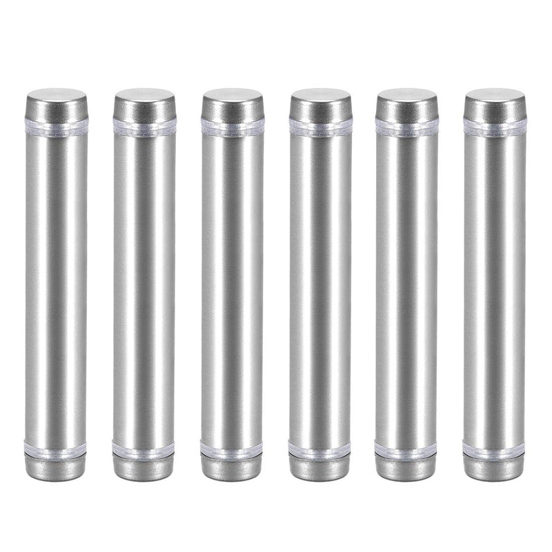 [Australia - AusPower] - uxcell 1/2 Dia x 2-7/8"(12x74mm) Double Head Standoff Screws Acrylic Glass Nails 6pcs 74mm 