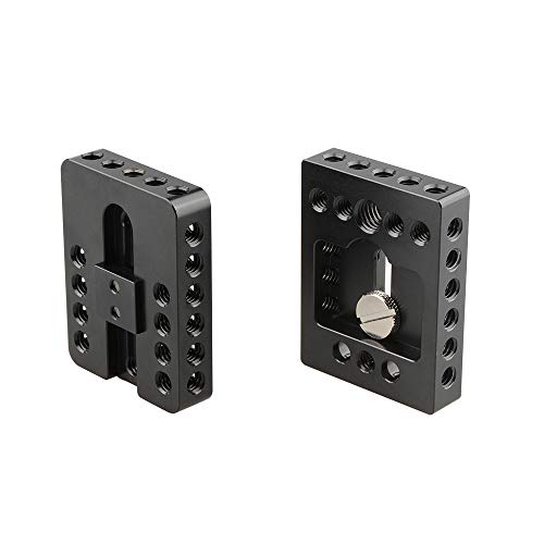 CAMVATE Top Cheese Plate + Camera Base Plate for DIY DSLR Camera Cage Rig