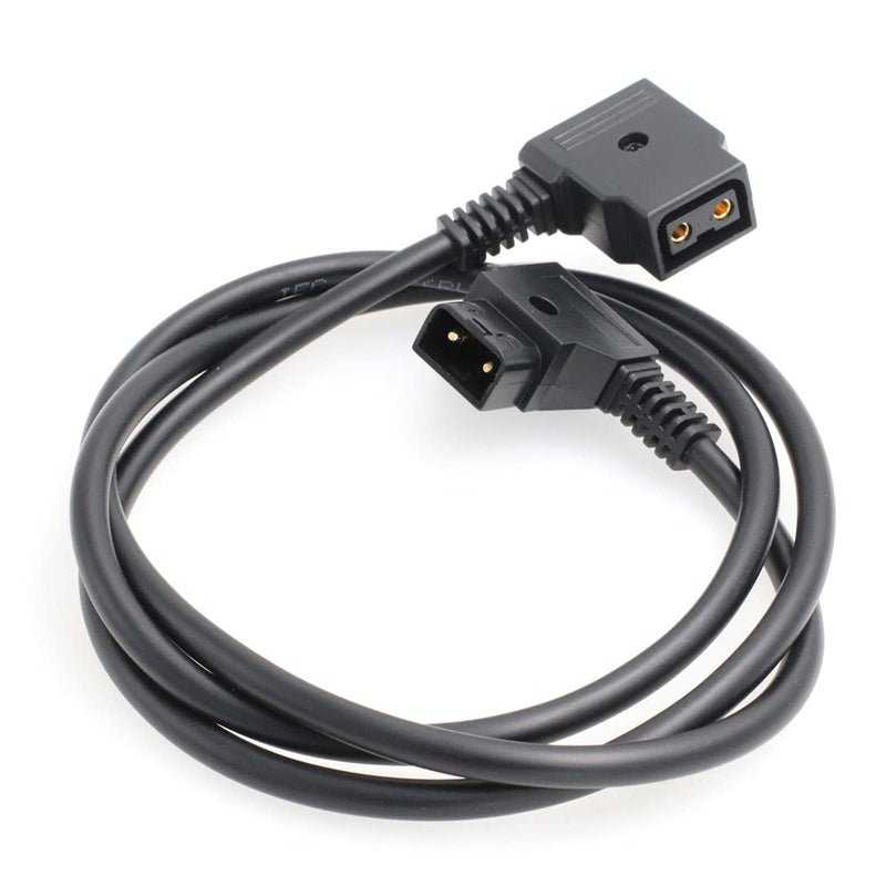 [Australia - AusPower] - SZRMCC Interface Conversion Cable D-Tap 2 Pin Male to Female for IDX Anton-Bauer Battery ARRI Red Camera (Straight Cable) 1m 