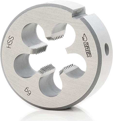 BAER M16 HSS Die - M 16 x 2.0 - Thread Die Metric Standard Thread - Male Thread Cutter Made of High Alloy Tool Steel - Metric Male Thread Die