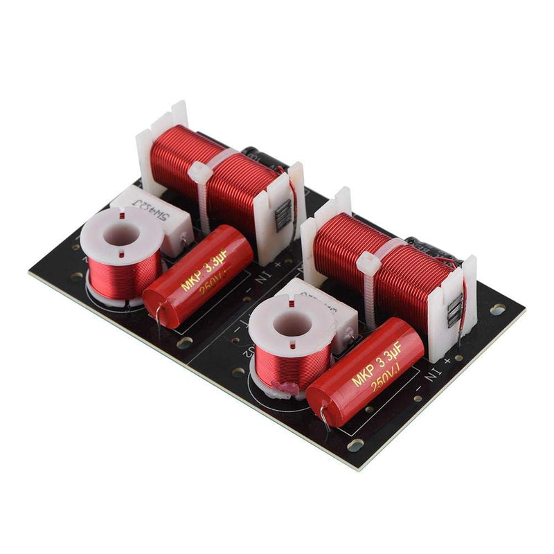 [Australia - AusPower] - 2 Way Audio Speaker Frequency Divider Module Treble Bass Hi-Fi Audio Crossover Filter Distributor Board for DIY Speaker 