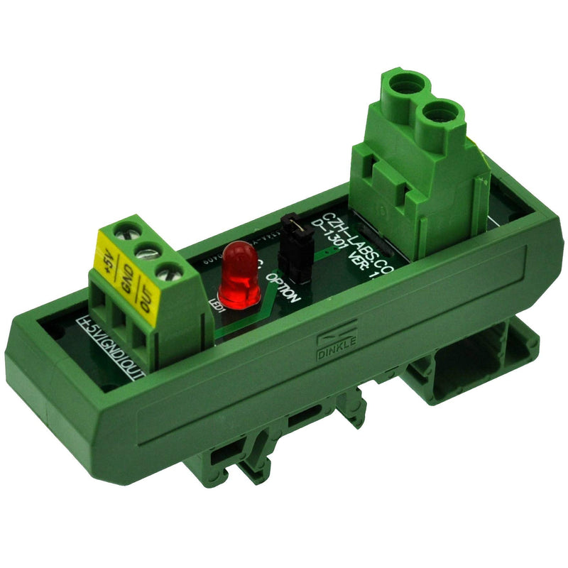 [Australia - AusPower] - Slim DIN Rail Mount AC/DC Current Sensor Module, Based on ACS712. (+/-20Amp) +/-20Amp 