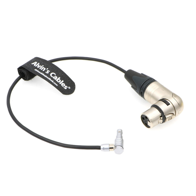 [Australia - AusPower] - Alvin's Cables 5 Pin 00 Right Angle Male to XLR 3 Pin 90 Degree Female Audio Cable for Z CAM E2 Camera 