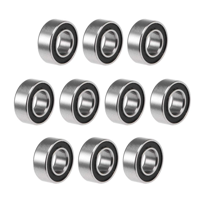 [Australia - AusPower] - uxcell MR84-2RS Deep Groove Ball Bearings 4mm Inner Dia 8mm OD 3mm Bore Double Sealed Chrome Steel Z2 10pcs 4mmx8mmx3mm 
