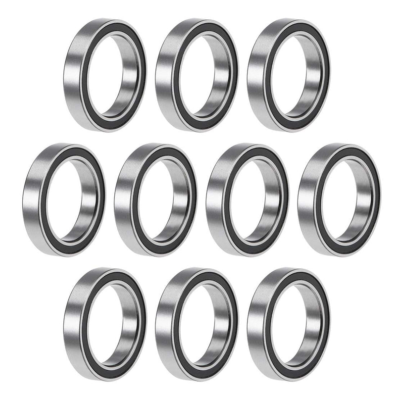 [Australia - AusPower] - uxcell 6702-2RS Deep Groove Ball Bearings Z2 15mm x 21mm x 4mm Double Sealed Chrome Steel 10pcs 15x21x4mm 