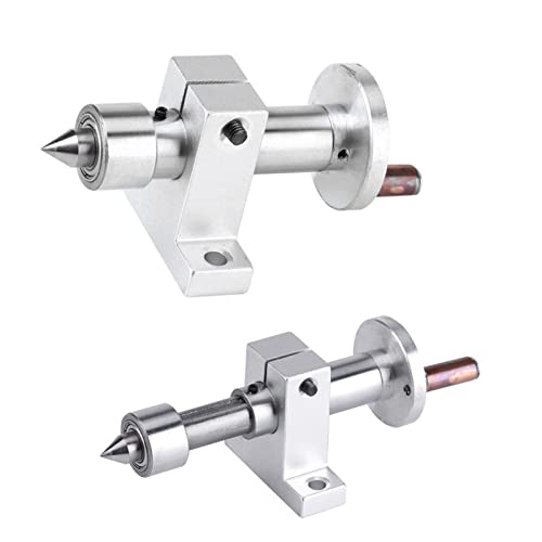 Ausla Live Center Double Bearing Tailstock Lathe | Centring point, rolling core, double turning centre, for mini lathes