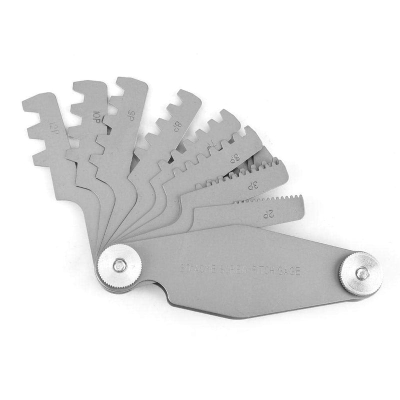 [Australia - AusPower] - Thread Pitch Gauge, T Thread Pitch Gauge, T Shaped Trapezoidal Thread Screw Thread Pitch Cutting Measuring Tool(#2) 