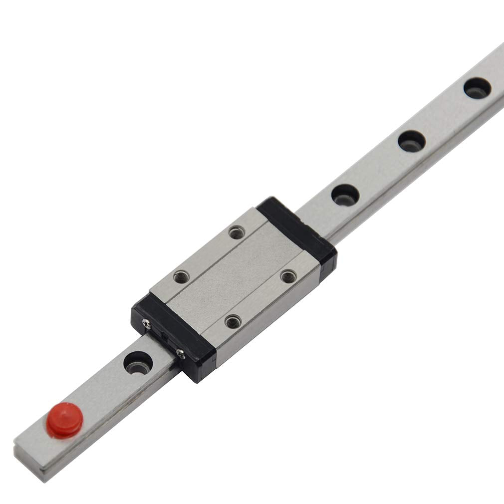 300mm MGN9 Linear Rail Guide with MGN9H Carriage Block for 3D Printer and CNC Machine 300mm Rail + MGN9H