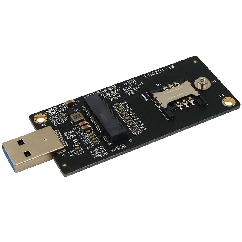[Australia - AusPower] - NGFF(M.2) Key B to USB 3.0 Adapter with SIM 6pin Slot for WWAN/LTE Module 
