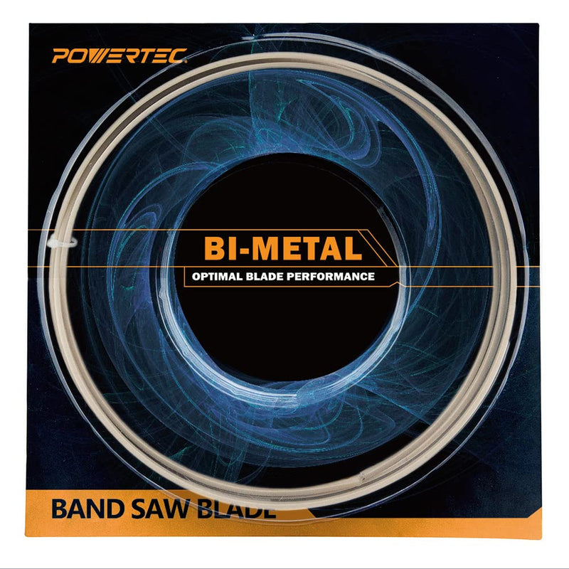 [Australia - AusPower] - POWERTEC 93 Inch Bi-Metal Bandsaw Blades, 3/4" x 10/14 TPI Non-Ferrous Metal Cutting Band Saw Blades for Jet JHVC-712 & JHVBS-7MW Band Saw, 1pk (13280) 93 inch x 3/4" x 10/14 TPI (Bi-Metal) 