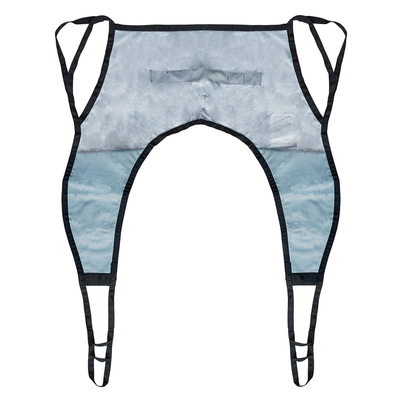 [Australia - AusPower] - Patient Aid Mesh U-Sling Without Head Support, Universal Patient Lift Sling, Ideal for Bathing and Showering, Size Small, 400lb Capacity 