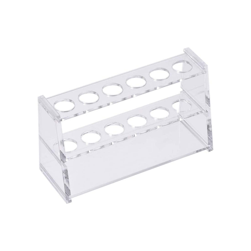[Australia - AusPower] - uxcell Acrylic Test Tube Holder Rack 6 Wells for 10ml Centrifuge Tubes Clear 1 
