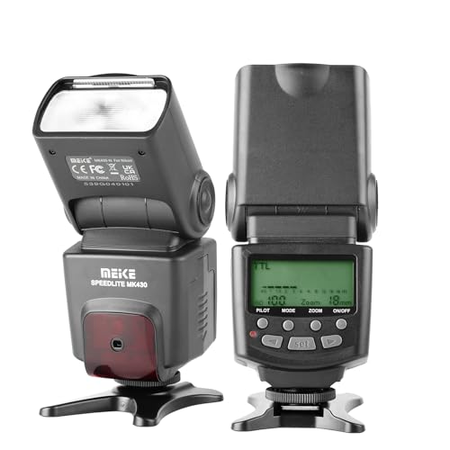 Meike MK430N TTL Camera Flash Speedlite with LCD Display for Nikon Cameras