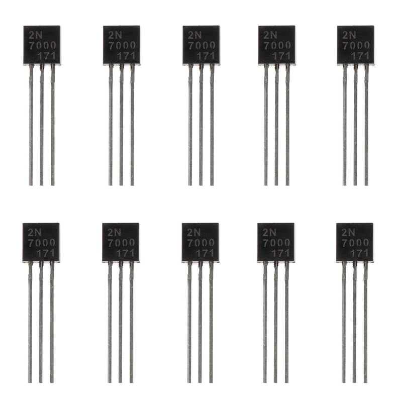 BOJACK 2N7000 MOSFET Transistors 200mA 60V N-Channel Field Effect Transistors TO-92 (Pack of 100)