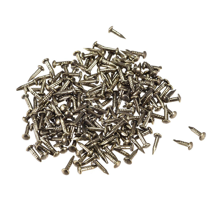 [Australia - AusPower] - uxcell Small Tiny Nails 1.2x6mm(DxL) for Wooden DIY Decorative Pictures Boxes Household Accessories Bronze Tone 200pcs 6mm 