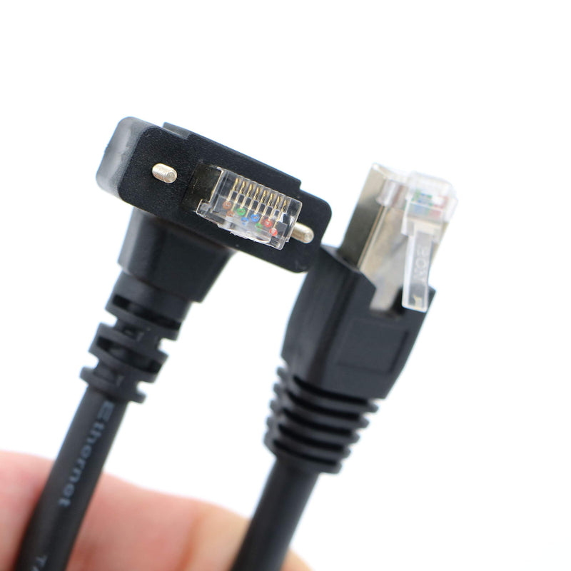 [Australia - AusPower] - Alvin's Cables GigE Cat6 Screw Lock Horizontal Right Angle RJ45 DrC Cable for Basler Cameras 5M 90 Degree screw lock RJ45 