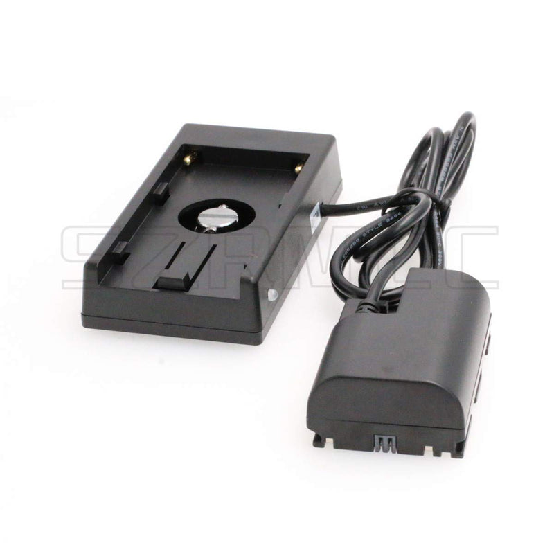 [Australia - AusPower] - SZRMCC NP-F970 Battery Power Supply Mount Plate to DR E6 Dummy Battery for Canon 5D2 5D3 5D4 6D 6D2 7D 7D2 60D 70D 80D Camera and SmallHD 501 502 702 Monitor 