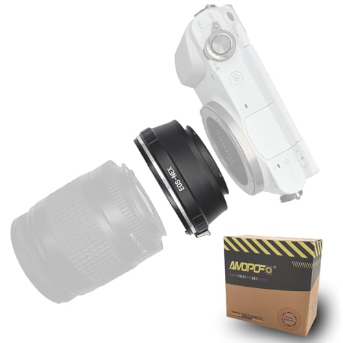 EOS-NEX Lens Adapter Compatible with EF, EF-S Lens to E-Mount Camera Body, fits NEX-3,NEX-5,NEX-7,NEX-7N,Camcorder NEX-VG10,EF to NEX Lens Adapter Canon EOS to NEX adapter