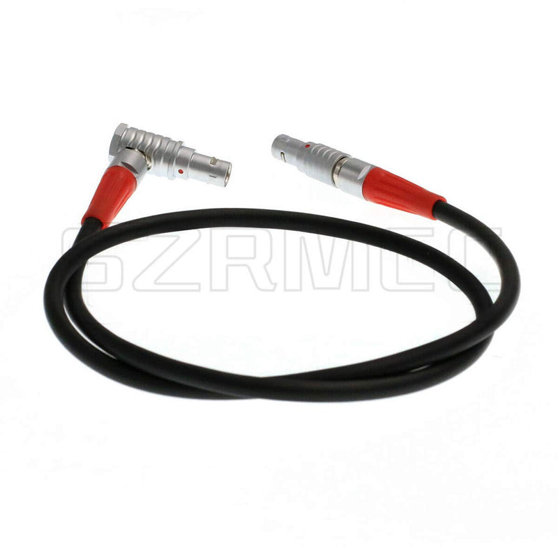 [Australia - AusPower] - SZRMCC 0B 4 Pin Male to Right Angle 0B 4 Pin Male Cforce Lens Motor Cable for ARRI LBUS FIZ MDR Wireless Focus Straight-Right Angle 