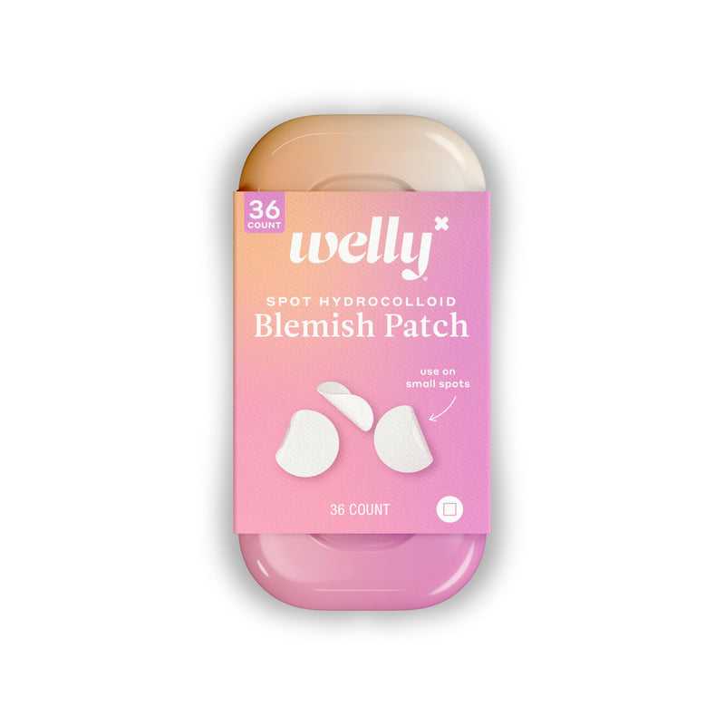[Australia - AusPower] - Welly Bandages - Face Savers, Hydrocolloid Acne Blemish Patch, Adhesive, Small Spot Shape, Clear - 36 ct 