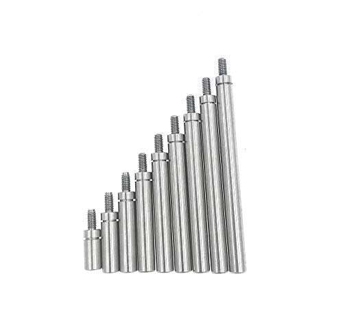 SUXING Extensions for Measuring Inserts, Diameter 4.5 mm, Length 10/15/20/25/30/35/40/45/50 mm, Thread M2.5
