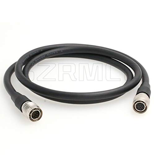 SZRMCC Hirose 12 Pin Male to Female High Flex CCXC Extension Cable for Sony CCD DXC 950 Intercon VCP Hitachi C101 Cameras Industrial Machine Vision (2m/6.5ft) 2m/6.5ft